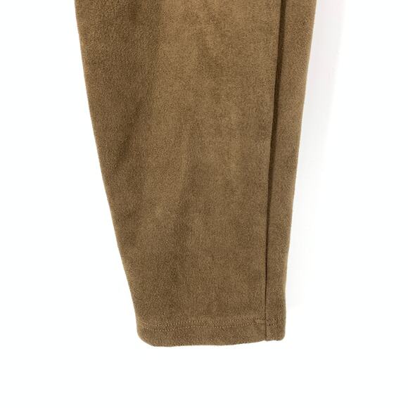 Assets By Spanx Faux Suede Leggings Womens Sz Small Brown Pull On Waist - Picture 4 of 5
